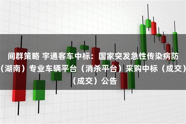 间群策略 宇通客车中标：国家突发急性传染病防控队（湖南）专业车辆平台（消杀平台）采购中标（成交）公告