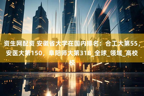 资生网配资 安徽省大学在国内排名：合工大第55，安医大第150，阜阳师大第318_全球_领域_高校